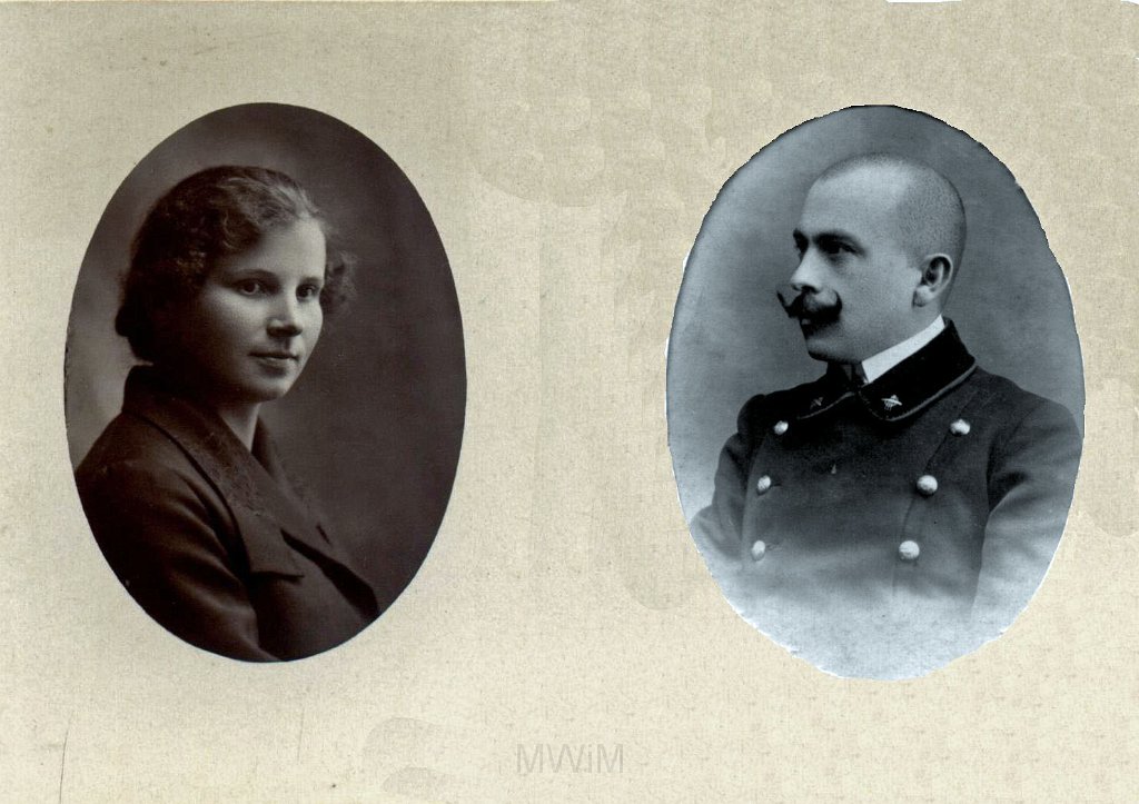 KKE 5993.jpg - Fot. Portret. Józefa (z domu Nowak) i Leopold Kleofas Paszkowscy, Łuck, ok. 1924 r.
